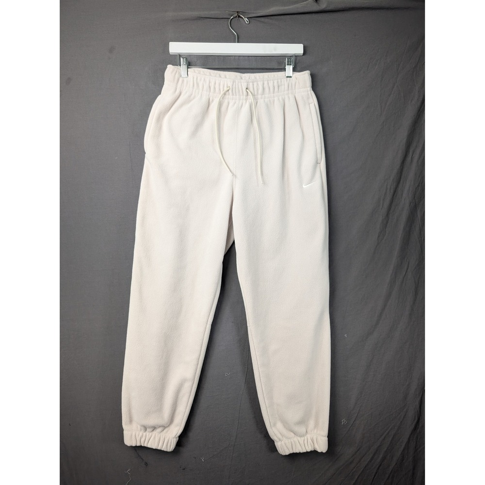 Nike Therma-FIT Fleece Joggers Mens Medium Cream Sweatpants FB5578-104